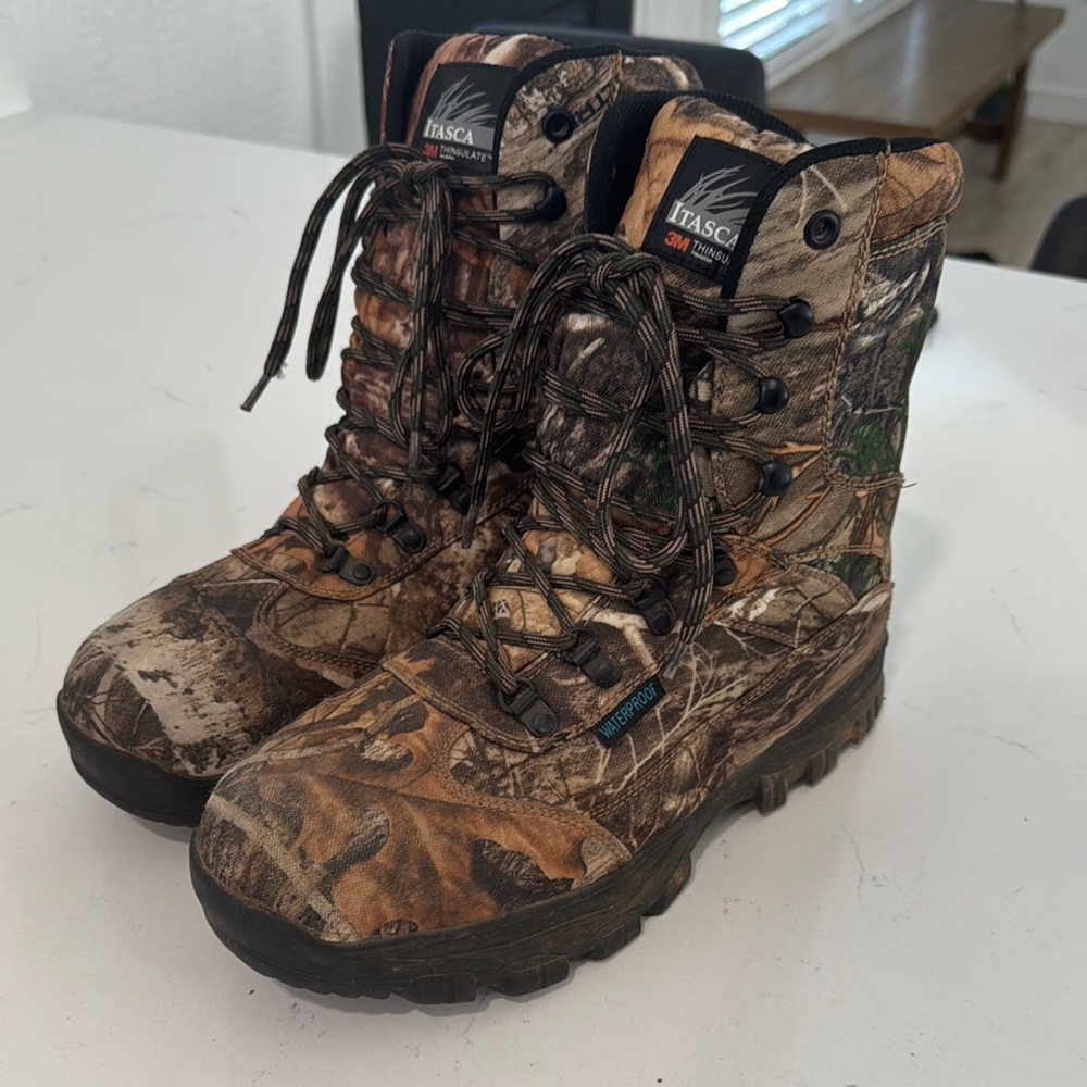Waterproof Camo Hunting Work Boots Itasca